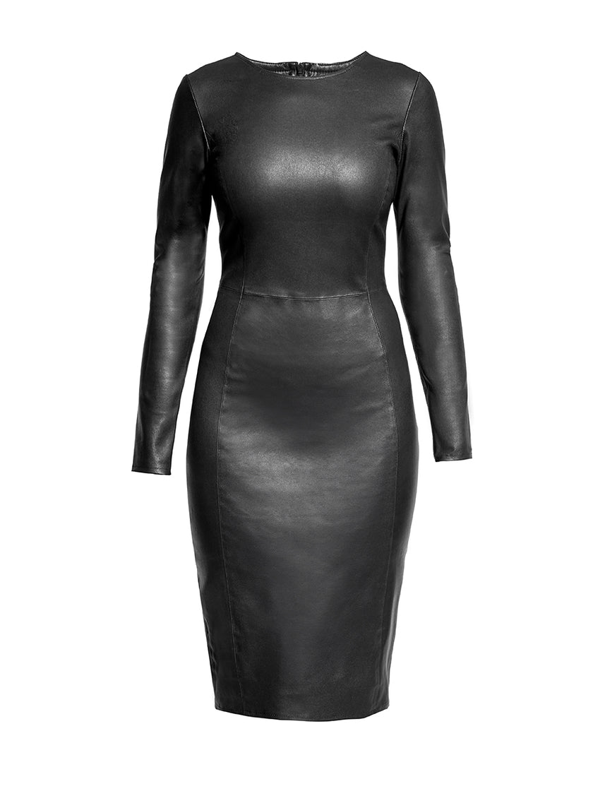 MRS. SMITH STRETCH LEATHER DRESS – AS by DF