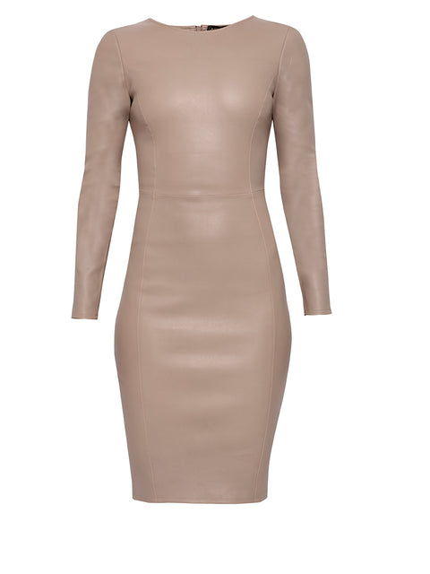 MRS. SMITH STRETCH LEATHER DRESS