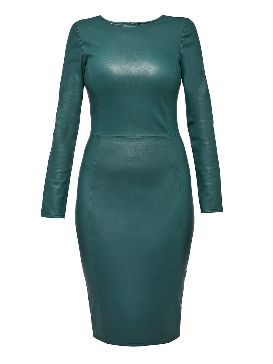 MRS. SMITH STRETCH LEATHER DRESS – AS by DF