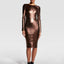 MRS. SMITH STRETCH LEATHER DRESS