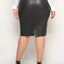 CURVE CLAUDE STRETCH LEATHER SKIRT