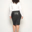 CURVE CLAUDE STRETCH LEATHER SKIRT