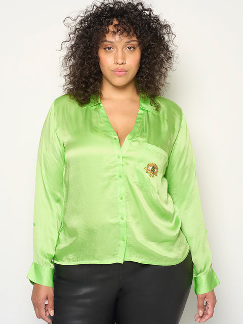 CURVE EVIL EYE BLOUSE