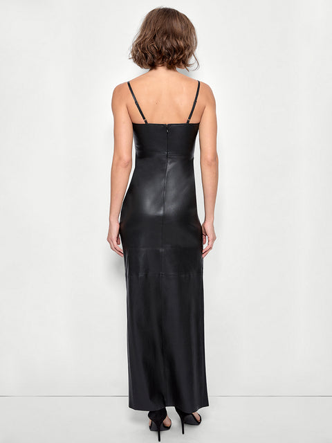 APHRODITE STRETCH LEATHER DRESS