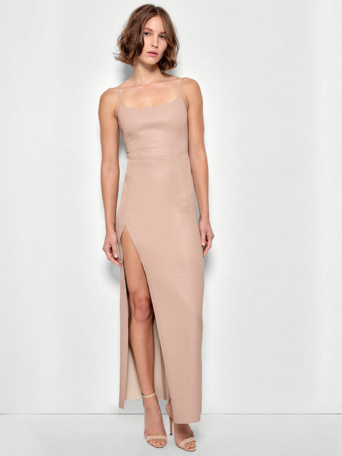 APHRODITE STRETCH LEATHER DRESS