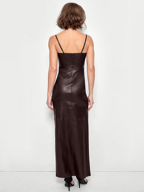 APHRODITE STRETCH LEATHER DRESS