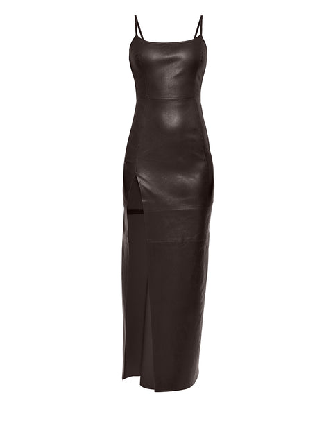 APHRODITE STRETCH LEATHER DRESS