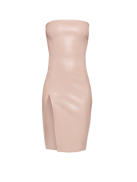 AURA STRETCH LEATHER DRESS