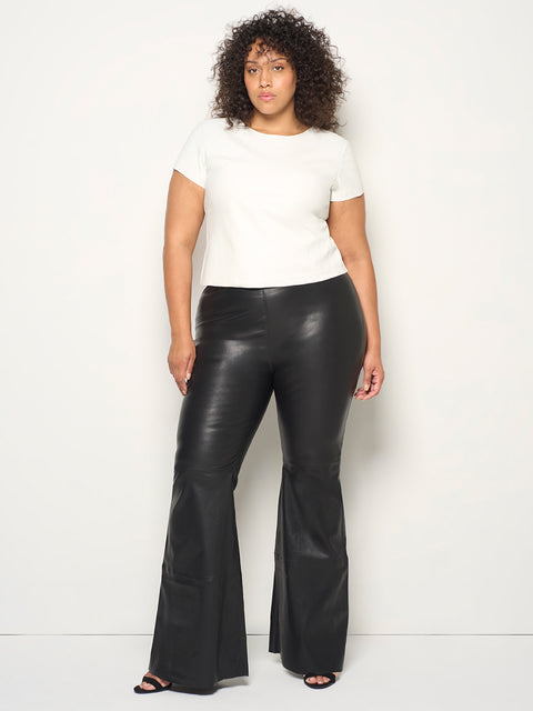 CURVE KAT STRETCH LEATHER BELL LEGGINGS