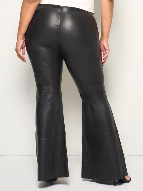 CURVE KAT STRETCH LEATHER BELL LEGGINGS