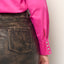 CURVE BONNIE UPCYCLED LEATHER SKIRT