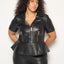 CURVE KAT UPCYCLED LEATHER JACKET