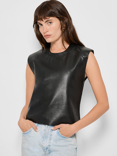 BLAZE RECYCLED LEATHER TEE