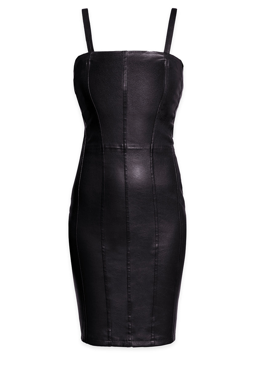 REVENGE STRETCH LEATHER DRESS