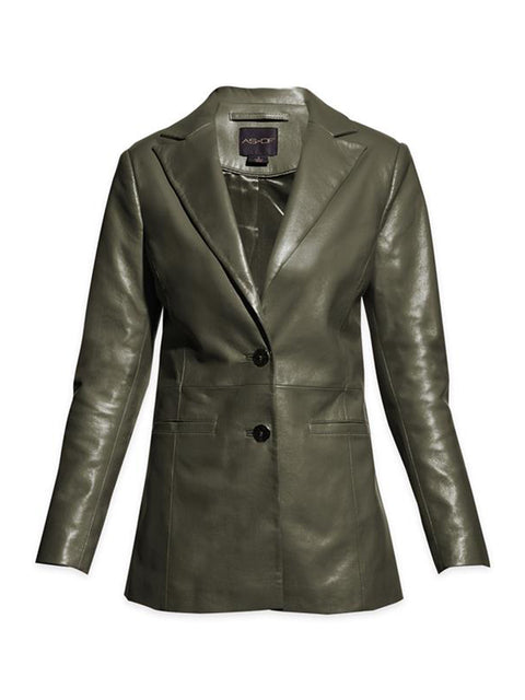 DALLAS RECYCLED LEATHER BLAZER