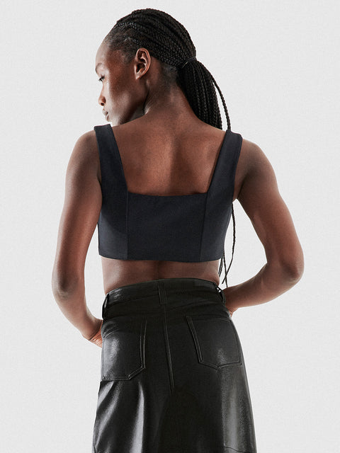 HAILEY RECYCLED LEATHER BRALETTE – AS by DF