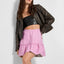 CLEMENTINE RECYCLED LEATHER SKIRT