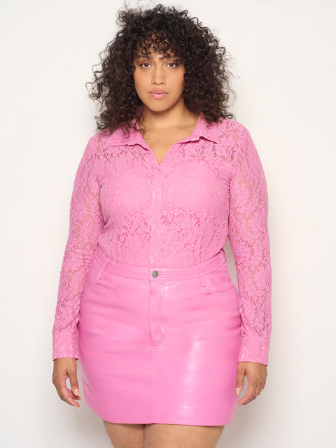 CURVE DIXIE STRETCH LACE BLOUSE