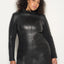 CURVE THE LBD UPCYCLED LEATHER DRESS