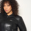 CURVE DIXIE RECYCLED LEATHER BOMBER JACKET