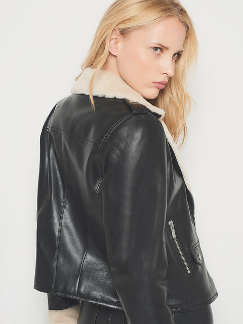 SYDNEY RECYCLED LEATHER JACKET