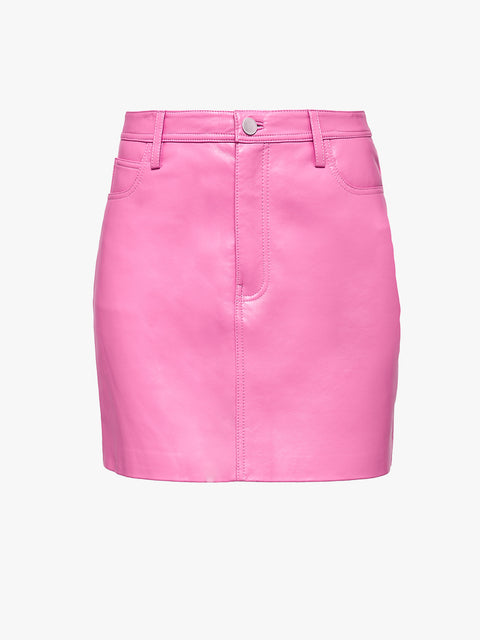 CURVE DIXIE RECYCLED LEATHER SKIRT