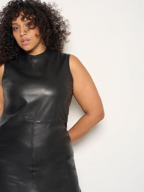 CURVE CRAWFORD UPCYCLED LEATHER DRESS