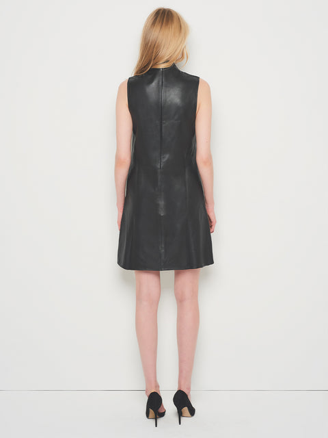 CRAWFORD UPCYCLED LEATHER DRESS