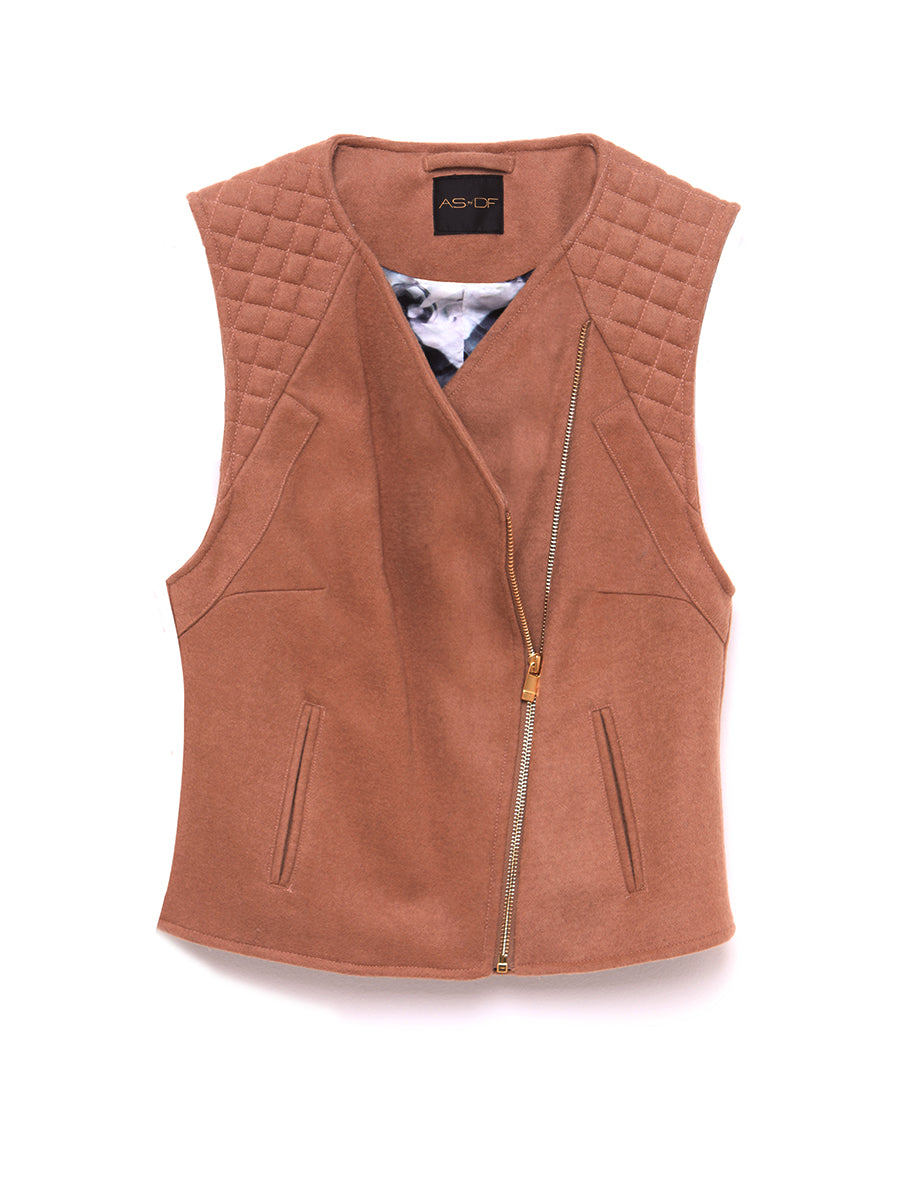 AS By DF Wool Blend Moto Vest hotsell