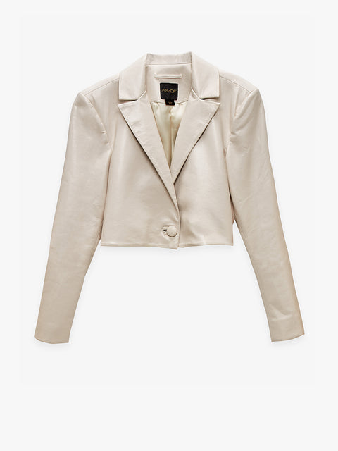 SABI RECYCLED LEATHER BLAZER