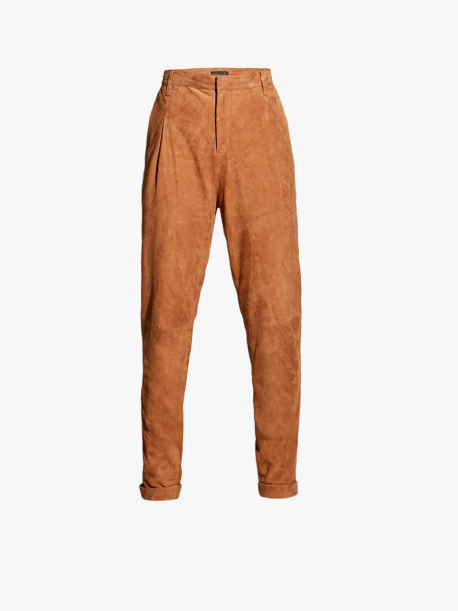 Womens Suede Trousers - W26